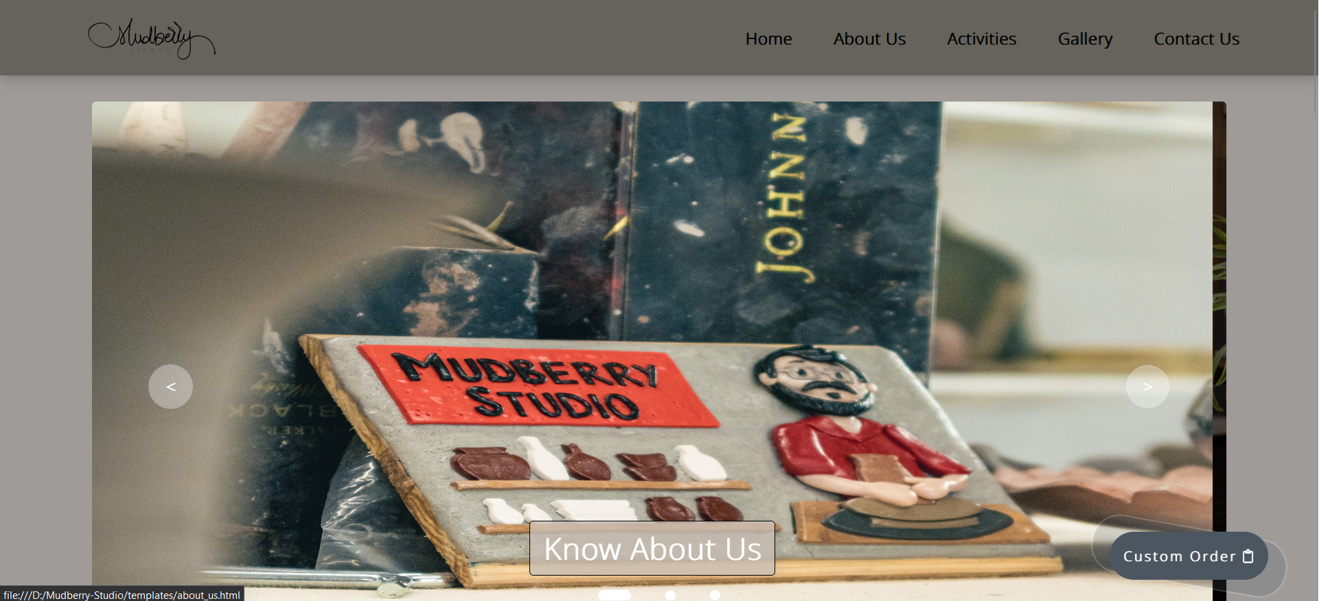 Mudberry Studio Website